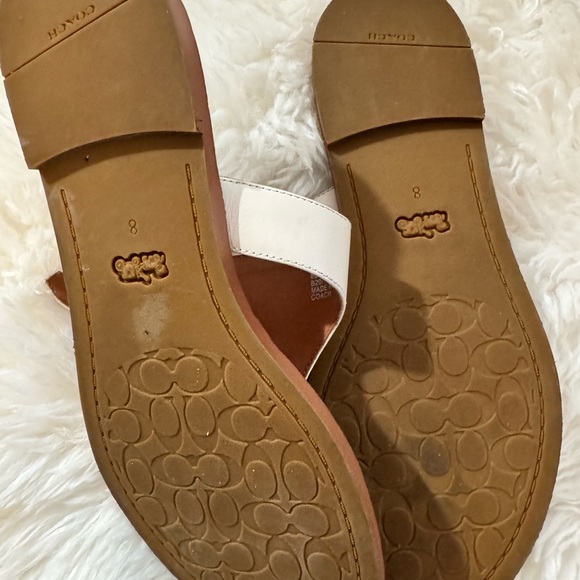 Coach Women's Lesli Leather Sandals with buckle - Picture 4 of 6